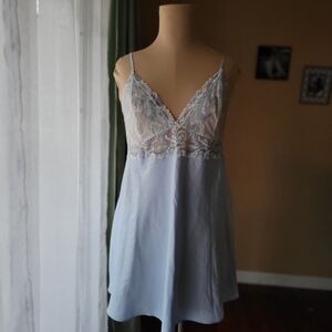 Secret Treasures Light Blue Lace Chemise Women's Size Large 12-14